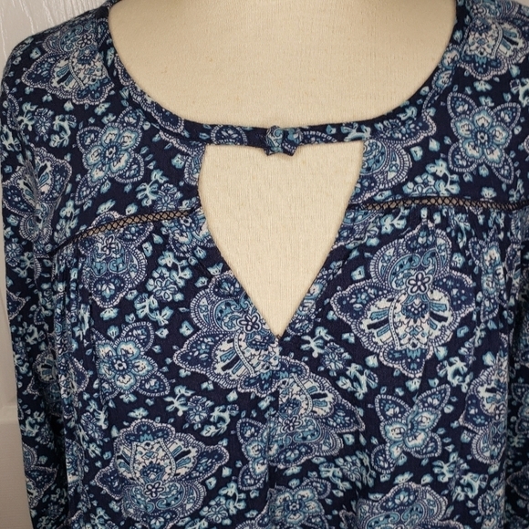 American Eagle Paisley Dress S Cottagecore Grannycore Boho Prairie A Line - Picture 3 of 11